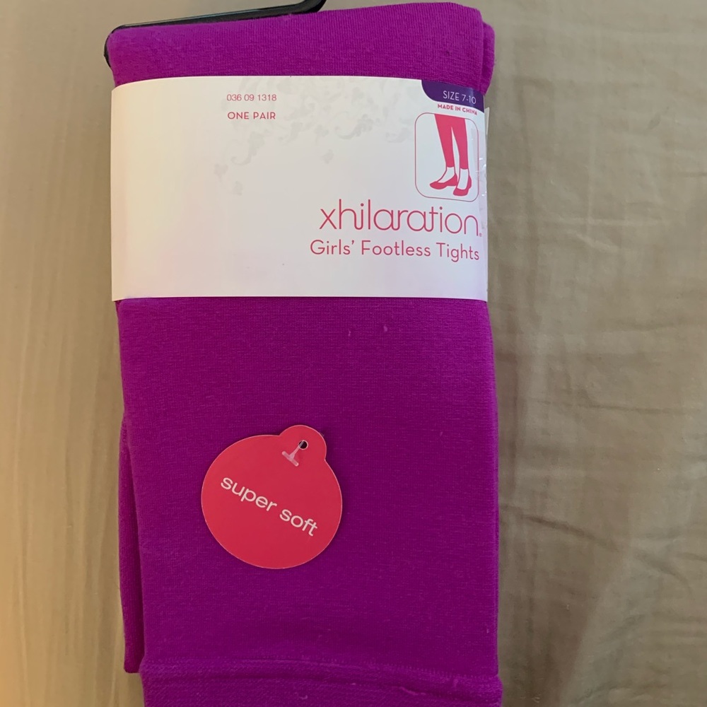 Girls footless tights